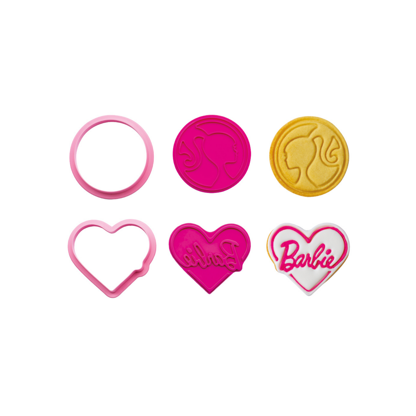 Cookie cutter with Barbie imprint