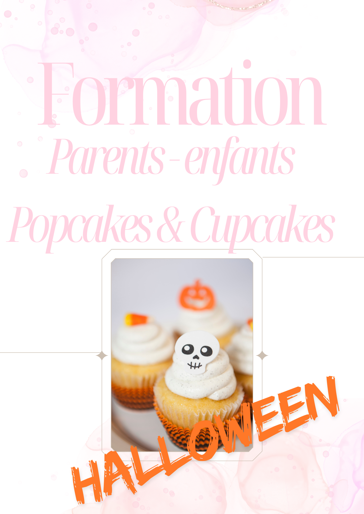 Atelier Popcakes - Cupcakes (Parent - Enfant) Thème HALLOWEEN