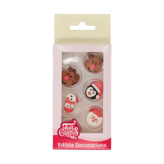 FUNCAKES DÉCORS EN SUCRE NOËL SET/12