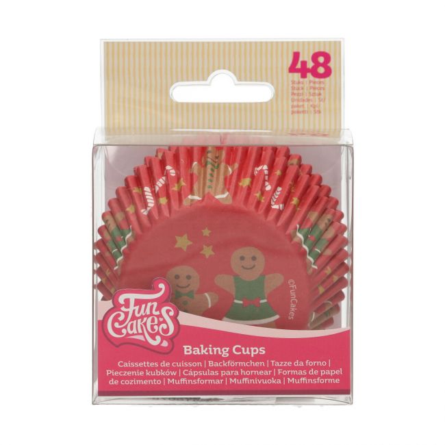 FUNCAKES CAISSETTES À CUPCAKES PAIN D’ÉPICE PCS/48