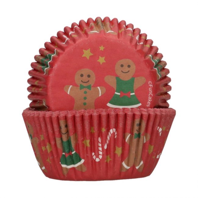 FUNCAKES CAISSETTES À CUPCAKES PAIN D’ÉPICE PCS/48