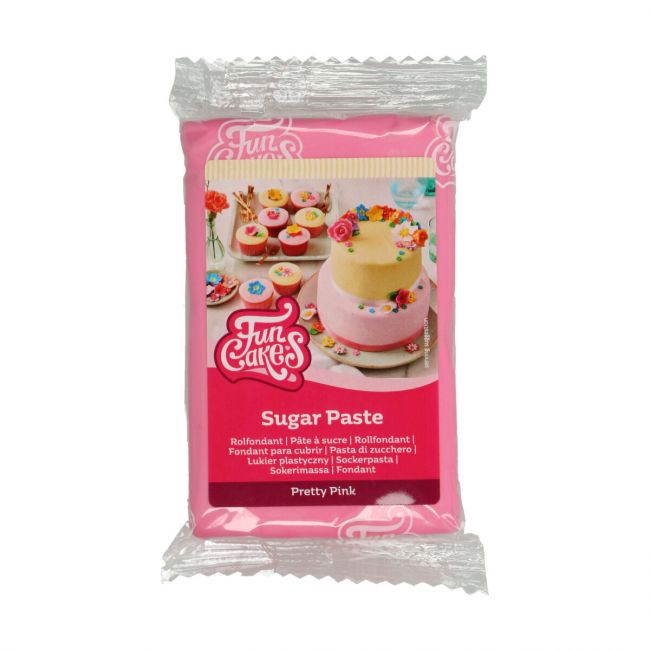 Pâte à sucre 250g Pretty Pink - FUNCAKES