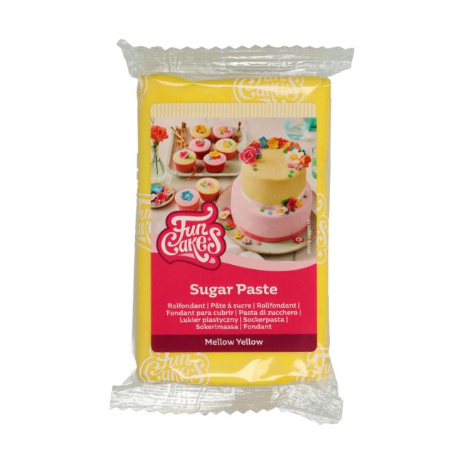 Pâte à sucre 250g Jaune - FUNCAKES