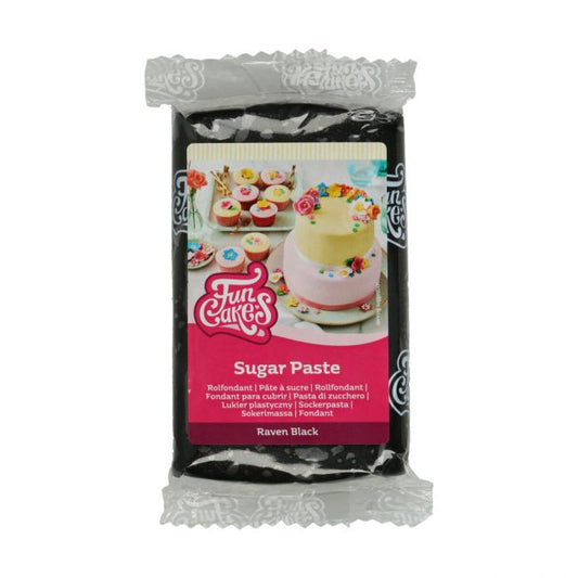 Pâte à sucre 250g Black - FUNCAKES